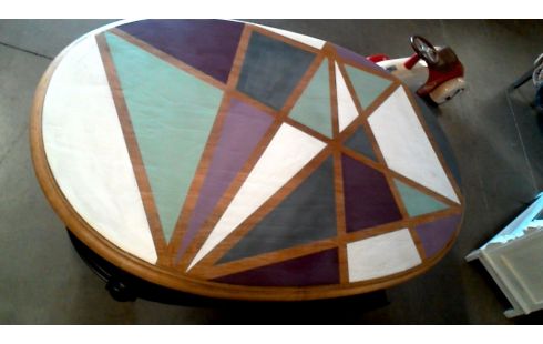 MESA BAJA ROBLE OVALADO