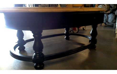 MESA BAJA ROBLE OVALADO