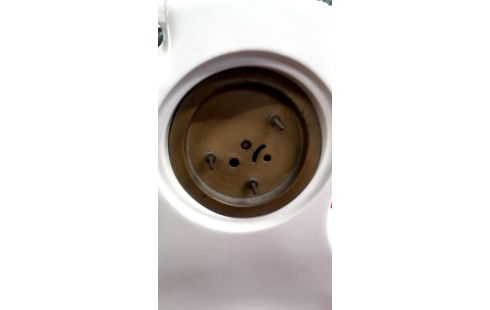 KLOK VICTORIA WIT PORSELEIN BLOEMEN