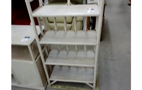 BIBLIOTHEQUE ROTIN BLANC PM