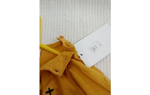 TEE SHIRT ML JAUNE PETIT LOUP 12MOIS