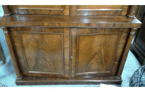 BUFFET VERGLASTER 2-TEILIG MAHAGONIHOLZ