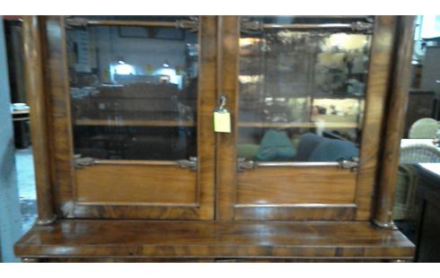 BUFFET VERGLASTER 2-TEILIG MAHAGONIHOLZ