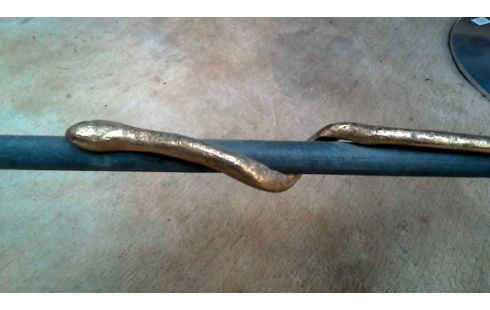 MESA BAJA HIERRO FORJA VERDE