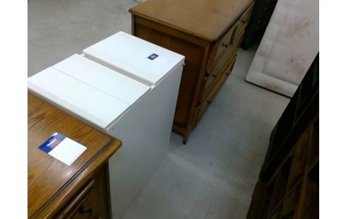 CHEVET MODERNE BLANC 2T