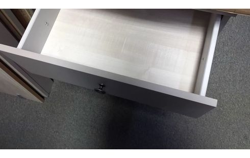 HOOFDEINDE NACHTKASTJE 3 LADEN GRIJS