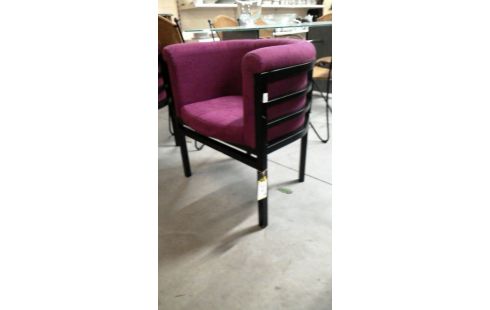 FAUTEUIL CLUB TONON NOIR/FUSCHIA