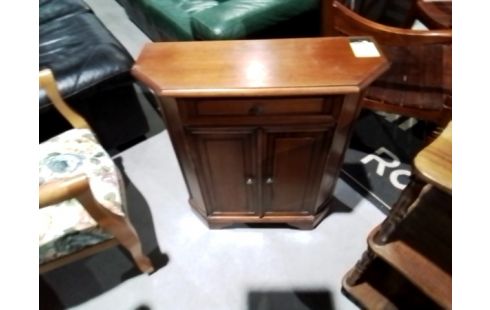 PETIT MEUBLE 2 PORTES 1 TIROIR BOIS EN L'ÉTAT