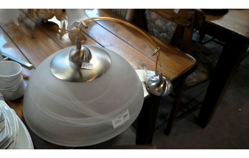 SUSPENSION GLOBE VERRE DEPOLI