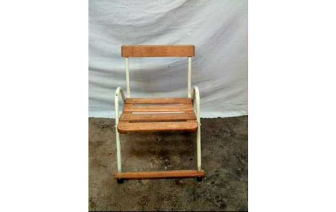 KINDERSTUHL HOLZ METALL VINTAGE