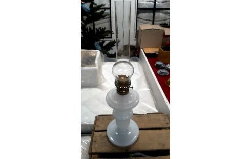 LÁMPARA DE ACEITE BLANCA, , OPALINA