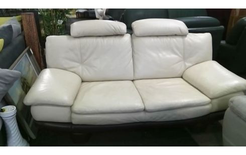 CANAPE CUIR BI COLOR