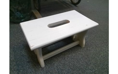 TABOURET BOIS BLANC PM
