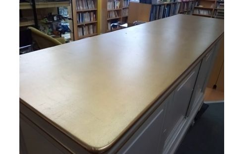 ENFILADE 3P 3T STYLE LOUIS PHILIPPE RELOOKER (MANQUE 1 SERRURE)