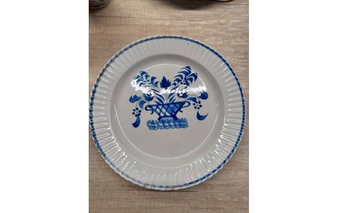 ASSIETTE FAIENCE FINE ANCIENNE