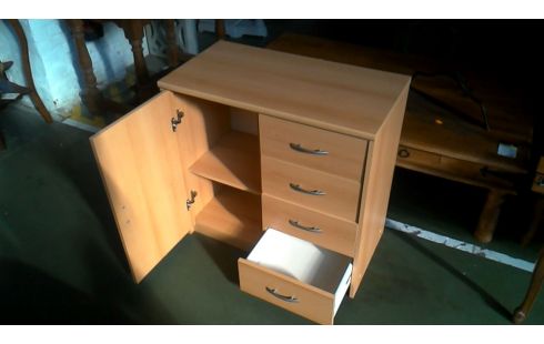 SCHRANK 4 SCHUBLADEN 1 TÜR WALD LOOK