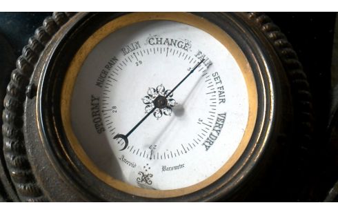 RELOJ 1 DE PARED MET, , BARÓMETRO