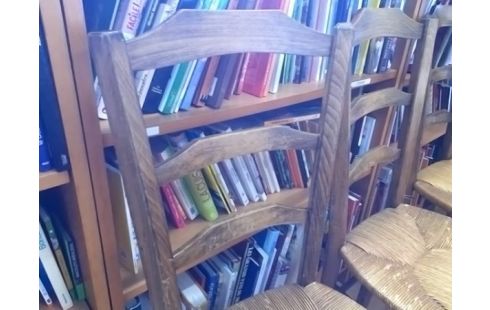 LOT DE 4 CHAISES PAILLEES