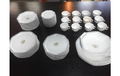 SERVICE DE TABLE LIMOGES HAVILAND PAMPLEMOUSSE