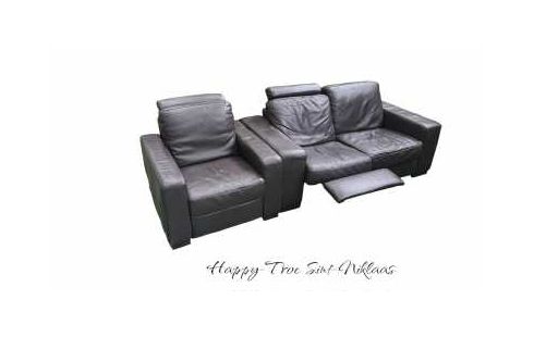 WOHNZIMMER LEDER BRAUN, , TV-SESSEL