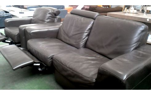 WOHNZIMMER LEDER BRAUN, , TV-SESSEL