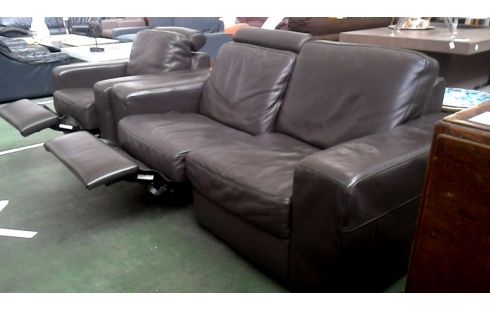 WOHNZIMMER LEDER BRAUN, , TV-SESSEL