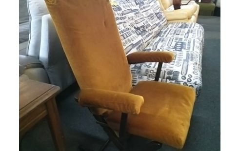 FAUTEUIL TISSU OR