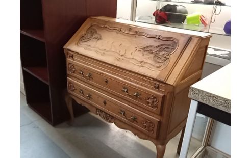 SECRETAIRE CHENE STYLE LOUIS XV