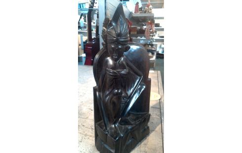 STATUE ASIATISCH EBENHOLZ