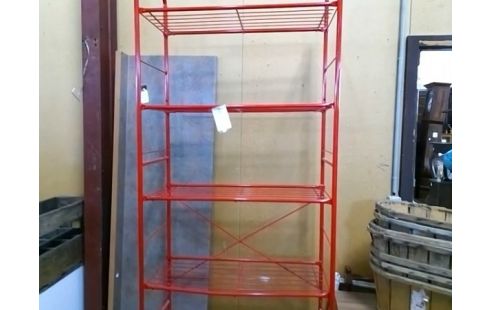 ETAGERE METAL ROUGE