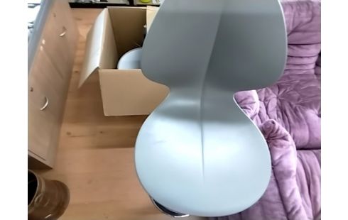 TABOURET DE BAR GRIS