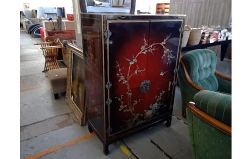 MEUBLE CHINOIS TONS ROUGES +