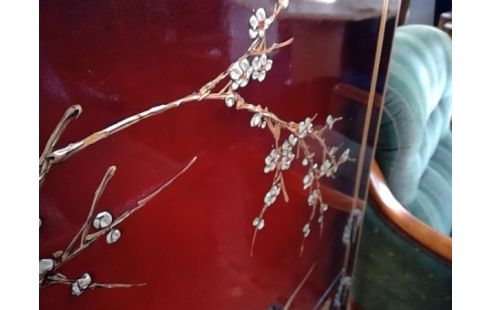 MEUBLE CHINOIS TONS ROUGES +