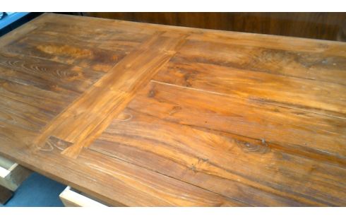 ESSTISCH MASSIV TEAKHOLZ 2 SCHUBLADEN