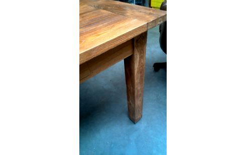 ESSTISCH MASSIV TEAKHOLZ 2 SCHUBLADEN