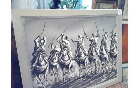 TABLEAU CAVALIERS MAGHREB B&W