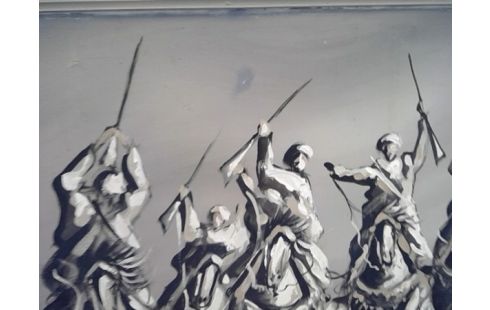 TABLEAU CAVALIERS MAGHREB B&W