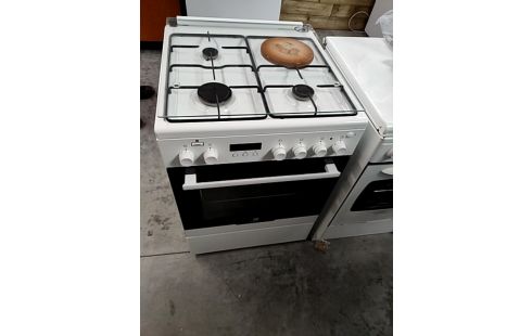 GAZINIERE MIXTE BLANC AVEC 1 FOYER ÉLECTRIQUE