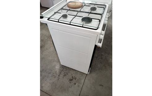 GAZINIERE MIXTE BLANC AVEC 1 FOYER ÉLECTRIQUE