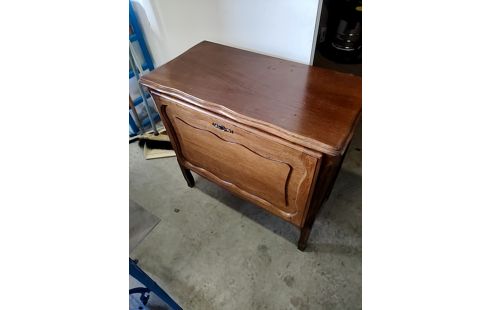 MEUBLE BAR BOIS FONCÉ