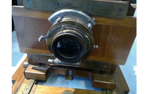 APPAREIL PHOTO COLODION HUMIDE BOIS ANCIEN BARON EMPAIN