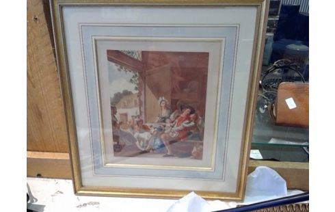 GRAVURE SCENE FAMILLIALE