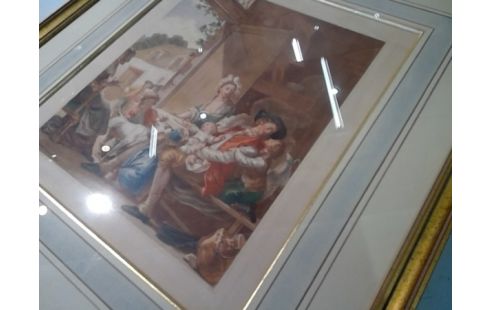 GRAVURE SCENE FAMILLIALE