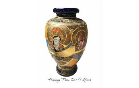 JARRÓN SATSUMA JAPONÉS