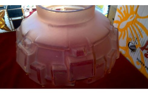 VASE ROSE ART DECO. SCHNEIDER