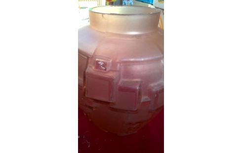 VASE ROSE ART DECO. SCHNEIDER