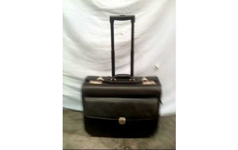 PILOTENKOFFER LEDEROPTIK SCHWARZ