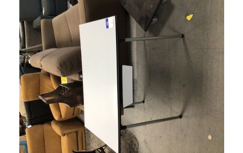 TABLE FORMICA BLANCHE AVEC TIROIR