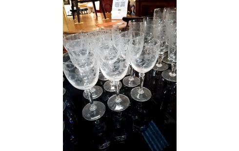 LOT DE VERRES CRISTAL