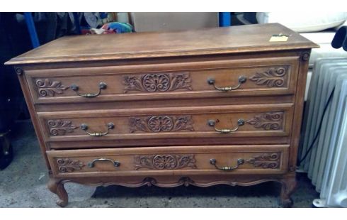 KOMMODE LUDWIG XV EICHE 3 SCHUBLADEN